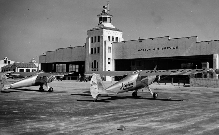 Hangars and Control Tower ca 1930s  - LA Public Library Image Archive / Water and Power Associates